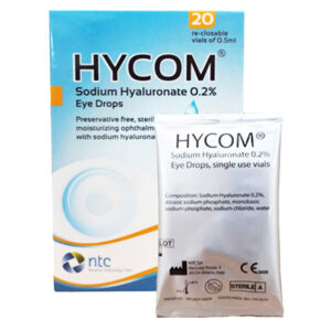 Nước mắt nhân tạo Hycom Sodium Hyaluronate 0.2% NTC Pharma – Giải pháp dịu nhẹ cho mắt khô