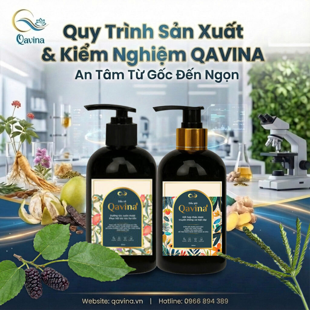 Sản phẩm QAVINA được kiểm nghiệm rõ ràng